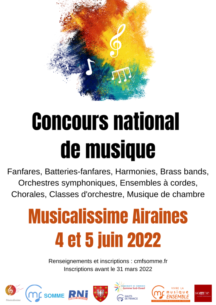 Concours national de musique CMF Airaines 2022