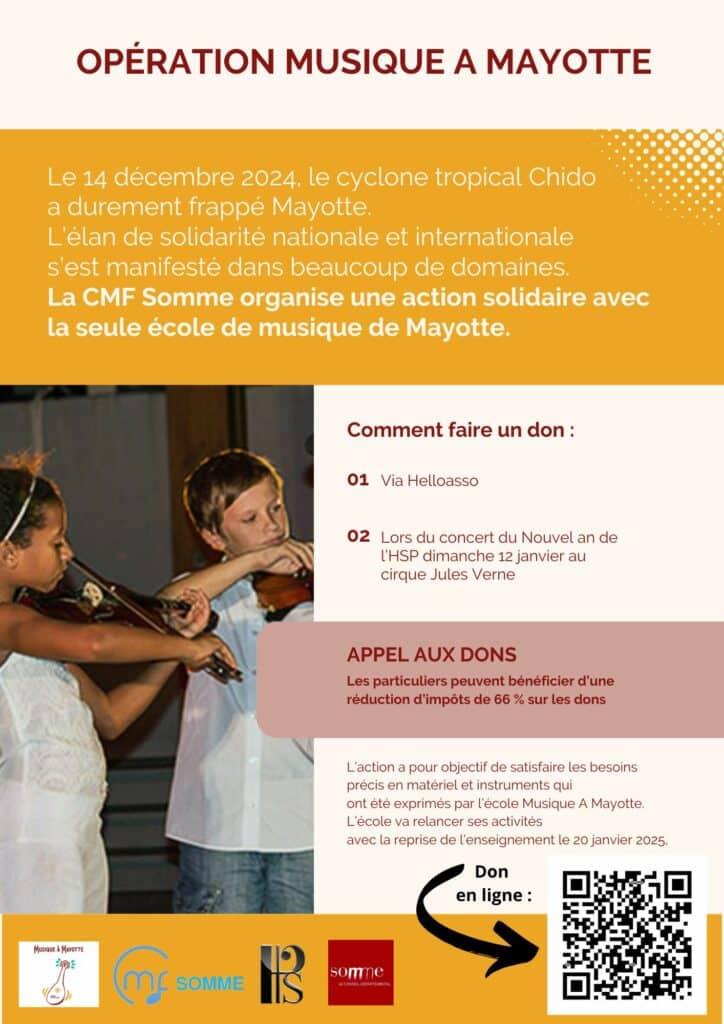 Opération Musique A Mayotte CMF Somme